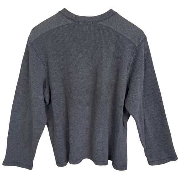 Club Monaco Women's Crew Neck Sweater Gray Ribbed Size S Designer Minimalist - Picture 2 of 7